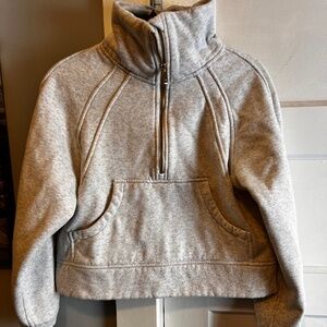 Cream funnel neck sweater